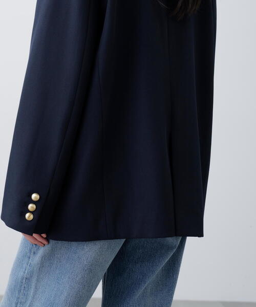 FREE'S MART(フリーズマート)の「◆〈セットアップ対応〉オーバーサイズシングルジャケット(テーラードジャケット・レディース・ネイビー/ベージュ系その他/ブラウン系その他・MEDIUM/SMALL)」の19枚目の写真