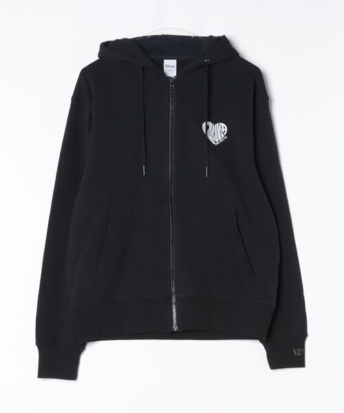 Rivvia PROJECTS（リヴィアプロジェクツ）の「【Rivvia PROJECTS】RV HEART ZIP HOODIE（パーカー・メンズ・グレー系1/ブラック×ホワイト/グレー系2・LARGE/MEDIUM/X-LARGE）」の7枚目の写真