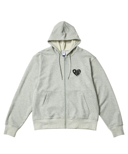 Rivvia PROJECTS（リヴィアプロジェクツ）の「【Rivvia PROJECTS】RV HEART ZIP HOODIE（パーカー・メンズ・グレー系1/ブラック×ホワイト/グレー系2・LARGE/MEDIUM/X-LARGE）」の10枚目の写真