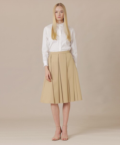 MACKINTOSH LONDON(マッキントッシュ ロンドン)の「コットンナイロンストレッチレースフリルブラウス(シャツ/ブラウス・レディース・オフホワイト/ブルー・38/40)」の3枚目の写真
