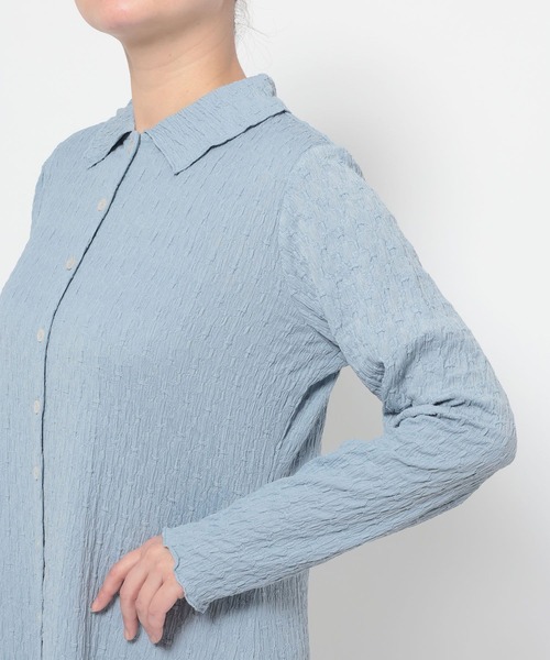 LOWRYS FARM(ローリーズファーム)の「カットレースエリワンピ 643599(ワンピース・レディース・ブラウン/ブルー/ブラック/アイボリー・FREE)」の10枚目の写真