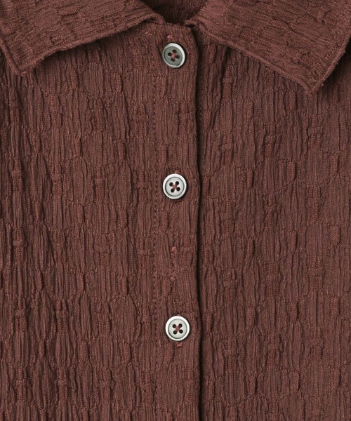 LOWRYS FARM(ローリーズファーム)の「カットレースエリワンピ 643599(ワンピース・レディース・ブラウン/ブルー/ブラック/アイボリー・FREE)」の5枚目の写真