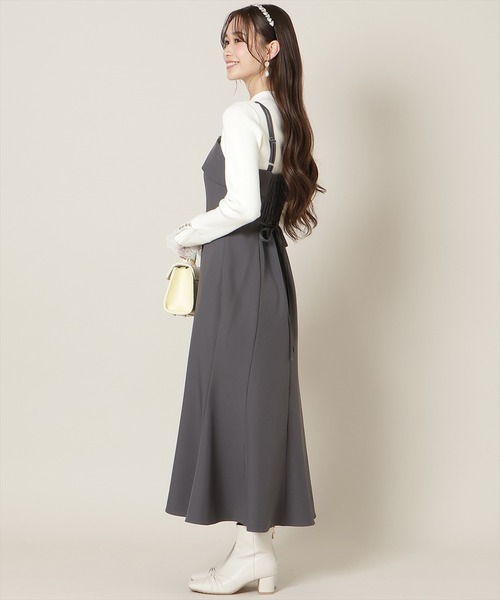WILLSELECTION(ウィルセレクション)の「フロントスリットマーメイドワンピース(ワンピース・レディース・ベージュ/チャコールグレー/ミント・FREE)」の5枚目の写真