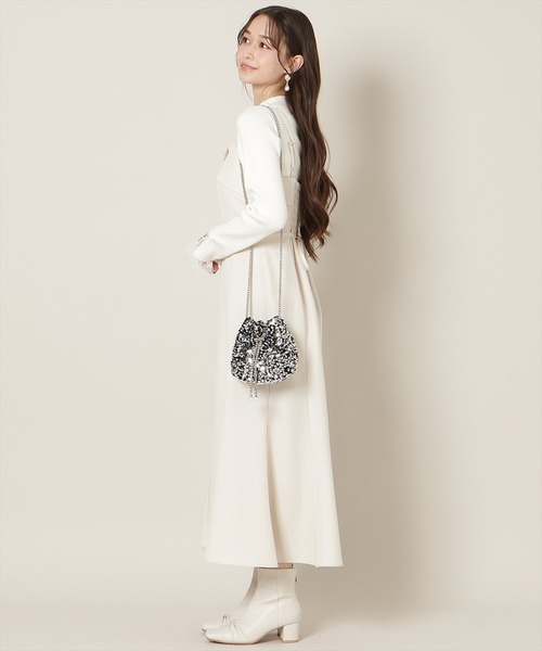 WILLSELECTION(ウィルセレクション)の「フロントスリットマーメイドワンピース(ワンピース・レディース・ベージュ/チャコールグレー/ミント・FREE)」の12枚目の写真