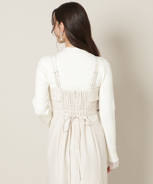 WILLSELECTION(ウィルセレクション)の「フロントスリットマーメイドワンピース(ワンピース・レディース・ベージュ/チャコールグレー/ミント・FREE)」の15枚目の写真