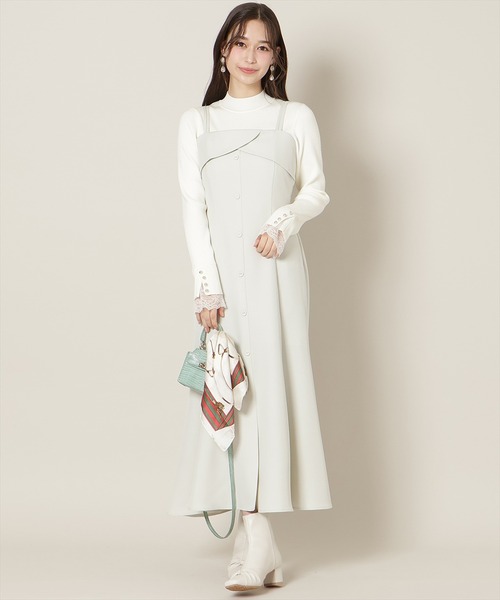 WILLSELECTION(ウィルセレクション)の「フロントスリットマーメイドワンピース(ワンピース・レディース・ベージュ/チャコールグレー/ミント・FREE)」の18枚目の写真