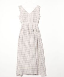 BED&BREAKFAST（ベットアンドブレックファスト）の「チェック柄ノースリーブワンピース（ワンピース）」