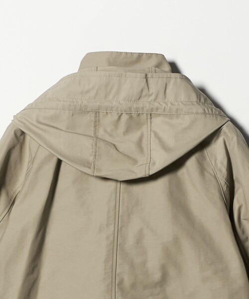 BEAUTY&YOUTH UNITED ARROWS（ビューティーアンドユースユナイテッドアローズ）の「グログランフード マウンテンパーカー ウォッシャブル はっ水（マウンテンパーカー・レディース・ライトグレー/ベージュ・L/M/S）」の5枚目の写真