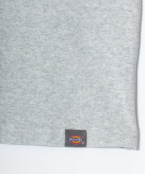 Dickies(ディッキーズ)の「Dickies/ディッキーズ タイトフィット デイリー テレコリブ 無地 ロゴ ワンポイント刺繍 ヘンリーネック 半袖Tシャツ/レディース メンズ(Tシャツ/カットソー・メンズ・ネイビー/ホワイト/グレー/ブラック・M/L/XL)」の18枚目の写真