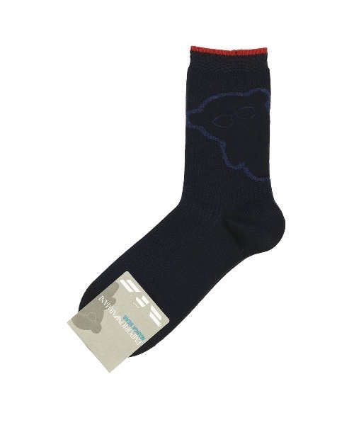 EMPORIO ARMANI(エンポリオアルマーニ)の「EMPORIO ARMANI BIGマンガベア ミドルソックス 02342407(ソックス/靴下・メンズ・コバルトブルー/ダークネイビー/ライトグレー/ブラック・25-27CM)」の4枚目の写真