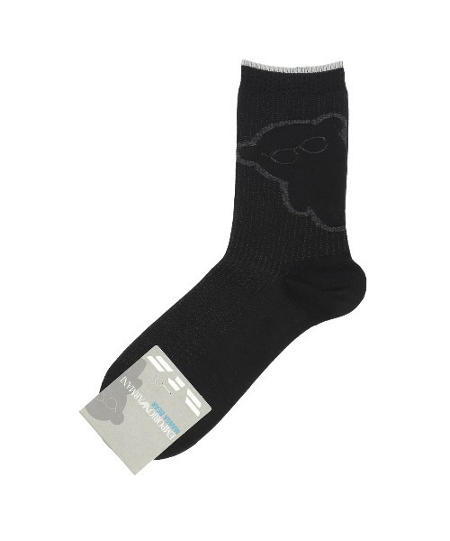 EMPORIO ARMANI(エンポリオアルマーニ)の「EMPORIO ARMANI BIGマンガベア ミドルソックス 02342407(ソックス/靴下・メンズ・コバルトブルー/ダークネイビー/ライトグレー/ブラック・25-27CM)」の2枚目の写真