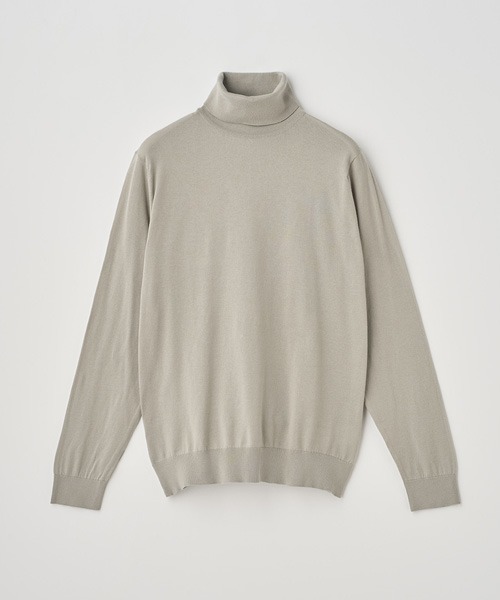 Трикотажный топ Turtleneck длинный рукав — Cotton Knit Pull‑Over