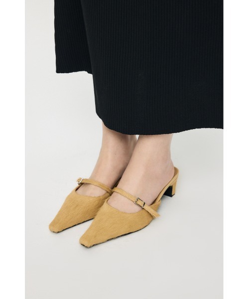 MOUSSY（マウジー）の「【26年SS新作】STRAP POINTED ミュール（サンダル・レディース・ブラック/ベージュ・SMALL/MEDIUM/LARGE）」の21枚目の写真