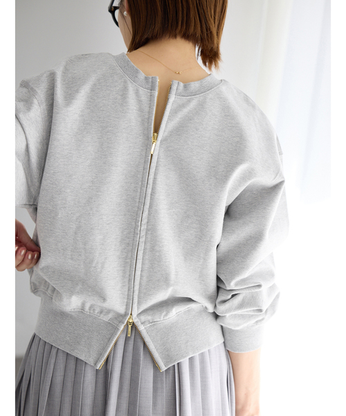 IENA（イエナ）の「《追加》ジップオープン2WAYスウェットプルオーバー（スウェット・レディース・アイボリー・FREE）」の8枚目の写真