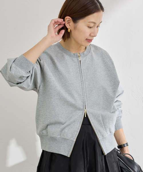 IENA（イエナ）の「《追加》ジップオープン2WAYスウェットプルオーバー（スウェット・レディース・アイボリー・FREE）」の14枚目の写真