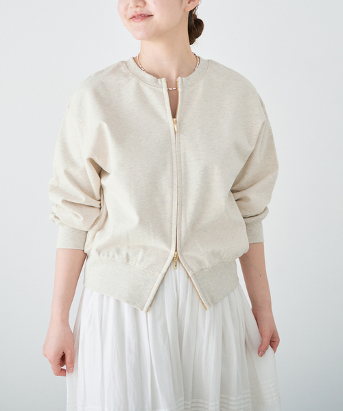 IENA（イエナ）の「《追加》ジップオープン2WAYスウェットプルオーバー（スウェット・レディース・アイボリー・FREE）」の17枚目の写真