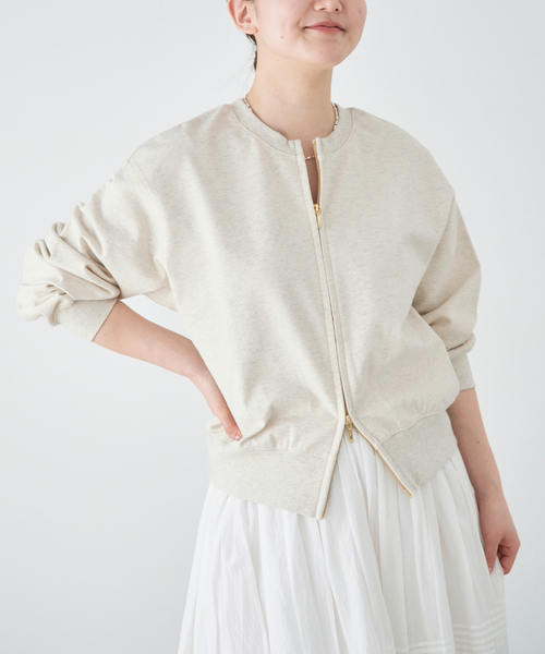 IENA（イエナ）の「《追加》ジップオープン2WAYスウェットプルオーバー（スウェット・レディース・アイボリー・FREE）」の18枚目の写真