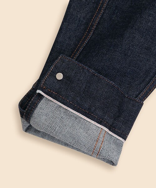 BROOKS BROTHERS(ブルックスブラザーズ)の「ワンウォッシュ セルビッジデニム トラッカージャケット(デニムジャケット・メンズ・ブルー・SMALL/MEDIUM/LARGE)」の5枚目の写真