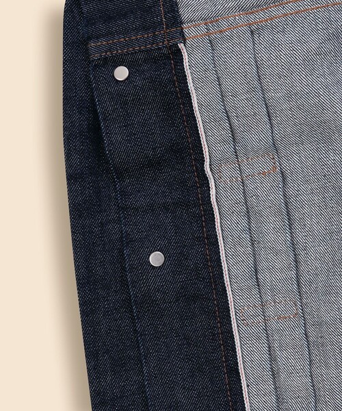 BROOKS BROTHERS(ブルックスブラザーズ)の「ワンウォッシュ セルビッジデニム トラッカージャケット(デニムジャケット・メンズ・ブルー・SMALL/MEDIUM/LARGE)」の9枚目の写真