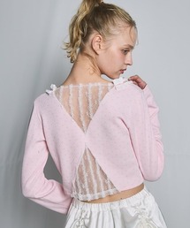 lilLilly（リルリリー）の「ワッフルレーストップス（Tシャツ/カットソー）」