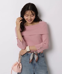 JUSGLITTY｜ジャスグリッティーのニット/セーター（オフショルダー