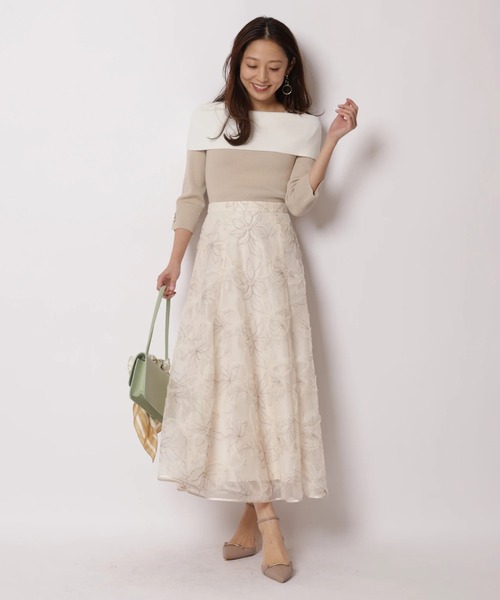 【JUSGLITTY】オフショルゆるニット JUSGLITTY（ジャスグリッティー）の「レディオフショルニット（ニット
