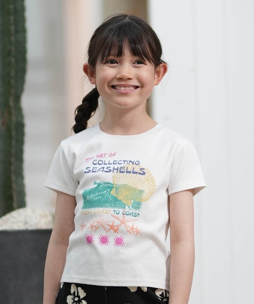 BILLABONG（ビラボン）の「BILLABONG/ビラボン キッズ GIRLS S/S TEEシャツ GRAPHIC ベイビーフィット BG015252（Tシャツ/カットソー・キッズ・ライトピンク/ホワイト/スミクロ・140cm/150cm/130cm）」の4枚目の写真
