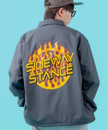 SIDEWAY STANCE（サイドウェイスタンス）の「【SIDEWAY STANCE】プリント コーチジャケット（ナイロンジャケット）」