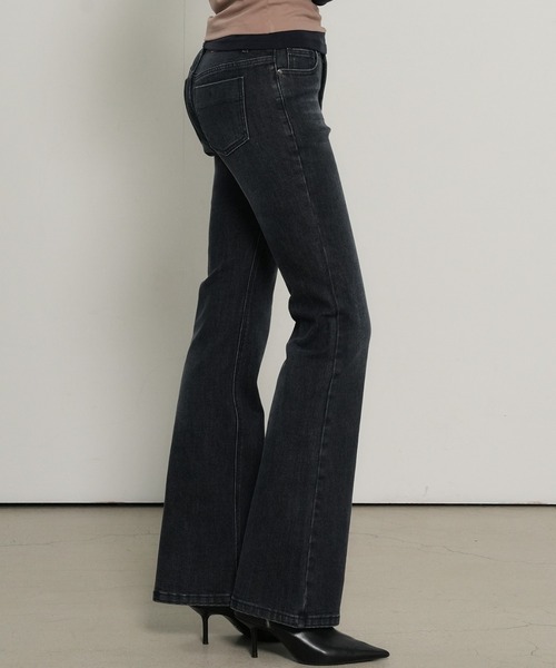 GENERAL IDEA(ジェネラルアイデア)の「【GENERAL IDEA】ブーツカットウォッシュデニムパンツ / BOOTCUT WASHING DENIM PANTS(デニムパンツ・レディース・ライトブルー/ダークブルー/ネイビー/ブラック・L/M/S/XL)」の3枚目の写真