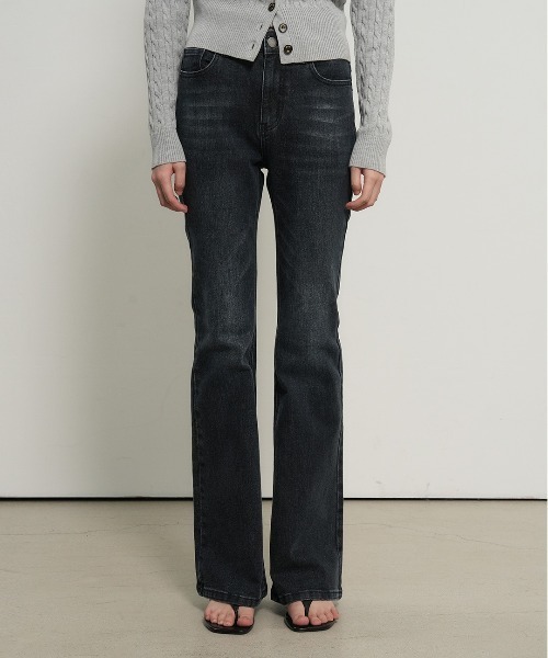 GENERAL IDEA(ジェネラルアイデア)の「【GENERAL IDEA】ブーツカットウォッシュデニムパンツ / BOOTCUT WASHING DENIM PANTS(デニムパンツ・レディース・ライトブルー/ダークブルー/ネイビー/ブラック・L/M/S/XL)」の19枚目の写真