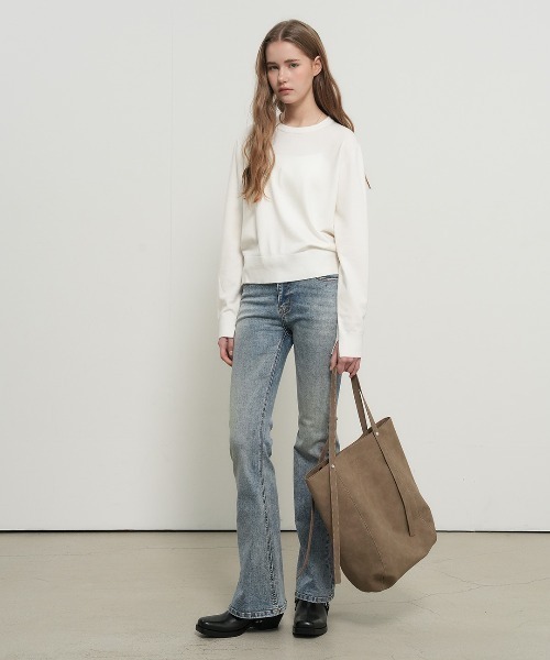 GENERAL IDEA(ジェネラルアイデア)の「【GENERAL IDEA】ブーツカットウォッシュデニムパンツ / BOOTCUT WASHING DENIM PANTS(デニムパンツ・レディース・ライトブルー/ダークブルー/ネイビー/ブラック・L/M/S/XL)」の14枚目の写真