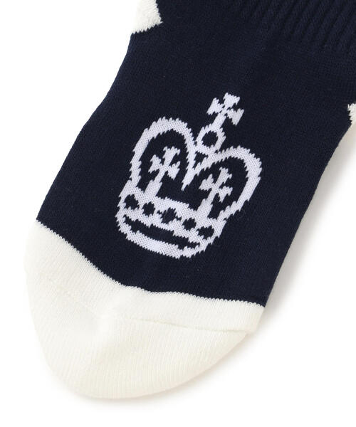 PEARLY GATES(パーリーゲイツ)の「差込スカルラビットショートSOX(ソックス/靴下・メンズ・ネイビー/ホワイト・FREE)」の3枚目の写真