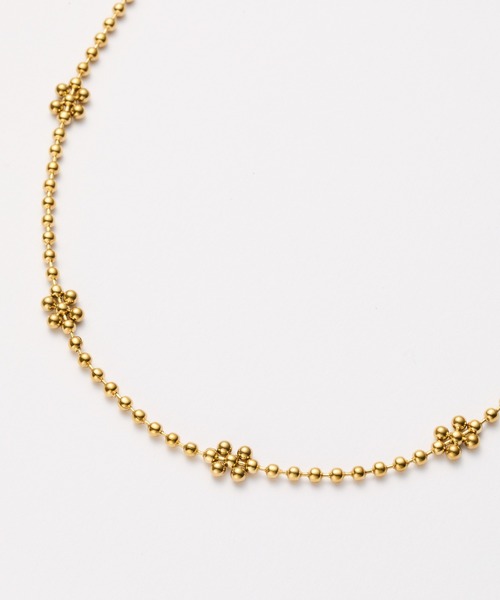 COLONY 2139（コロニートゥーワンスリーナイン）の「フラワーボールチェーンネックレス（ネックレス・レディース・シルバー/ゴールド・FREE）」の7枚目の写真