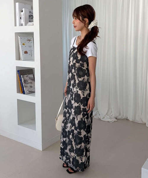 GeeRA(ジーラ)の「1人で簡単着付け!2WAYオーガンジー花柄セパレート浴衣4点セット(浴衣・レディース・ブラック系その他・MEDIUM)」の13枚目の写真