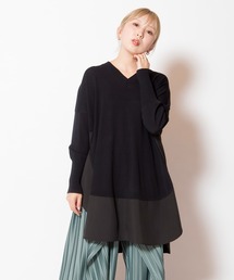 OSMOSIS | ラウンドヘムニットプルオーバー(ニット/セーター)