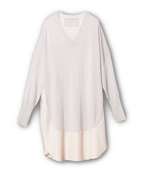 OSMOSIS（オズモーシス）の「ラウンドヘムニットプルオーバー（ニット/セーター・レディース・ライトグレー/ピンク/ブラック・ONE SIZE）」の20枚目の写真