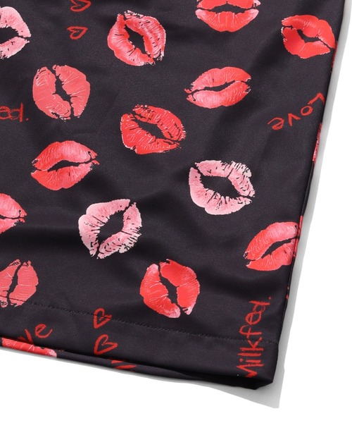 MILKFED.(ミルクフェド)の「LIP PRINT SHORTS(その他パンツ・レディース・オフホワイト/ブラック/ライトピンク・ONE SIZE)」の8枚目の写真