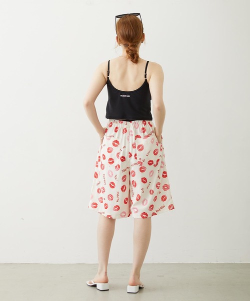 MILKFED.(ミルクフェド)の「LIP PRINT SHORTS(その他パンツ・レディース・オフホワイト/ブラック/ライトピンク・ONE SIZE)」の19枚目の写真