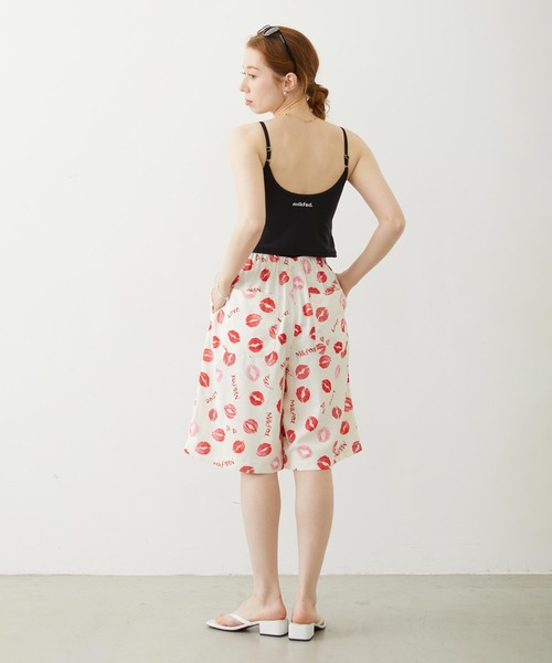MILKFED.(ミルクフェド)の「LIP PRINT SHORTS(その他パンツ・レディース・オフホワイト/ブラック/ライトピンク・ONE SIZE)」の20枚目の写真