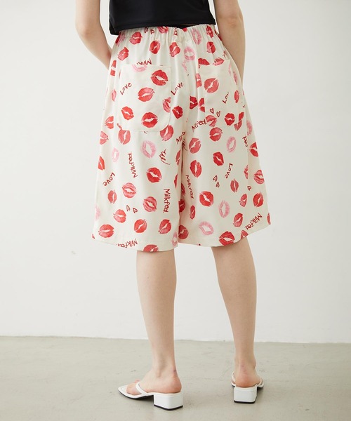 MILKFED.(ミルクフェド)の「LIP PRINT SHORTS(その他パンツ・レディース・オフホワイト/ブラック/ライトピンク・ONE SIZE)」の14枚目の写真