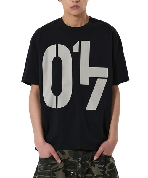OY(オーワイ)の「『OY/オーワイ』BLOCK CODE TEE/ブロックコードTシャツ(Tシャツ/カットソー・メンズ・ホワイト/ブラック・L/M)」の2枚目の写真