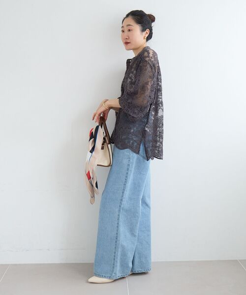 le.coeur blanc(ルクールブラン)の「TORRAZZO DONNA別注エンブロイダリーレースシャツ(シャツ/ブラウス・レディース・ライトグレー/ホワイト/チャコールグレー・38)」の20枚目の写真
