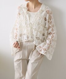 ear PAPILLONNER | インドレースシャツカーデ【SUM1 STYLE】(シャツ/ブラウス)