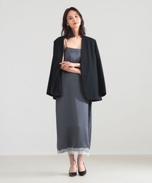 Demi-Luxe BEAMS | リバーレース キャミソール ワンピース(ワンピース)