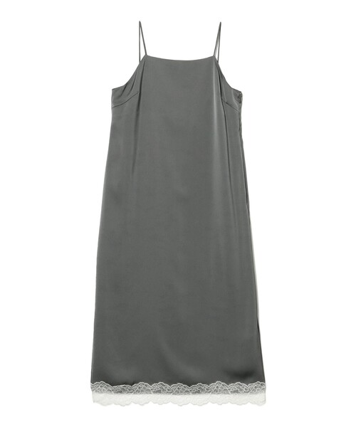 Demi-Luxe BEAMS（デミルクス ビームス）の「リバーレース キャミソール ワンピース（ワンピース・レディース・チャコールグレー/ブラウン・ONE SIZE）」の13枚目の写真