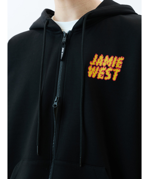 JAMIE WEST(ジェイミーウエスト)の「ファイヤーレタリングフードパーカー(ブラック)(ジャージ・レディース・その他・MEDIUM/LARGE/X-LARGE)」の7枚目の写真