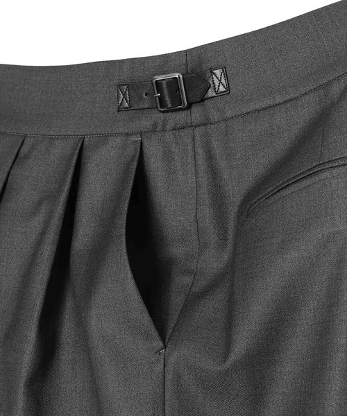 forget-me-nots(フォーゲットミーノッツ)の「WIDE TUCK SLACKS FMN-26SS-PT-003(その他パンツ・レディース・チャコールグレー/ブラック・SMALL/MEDIUM)」の7枚目の写真