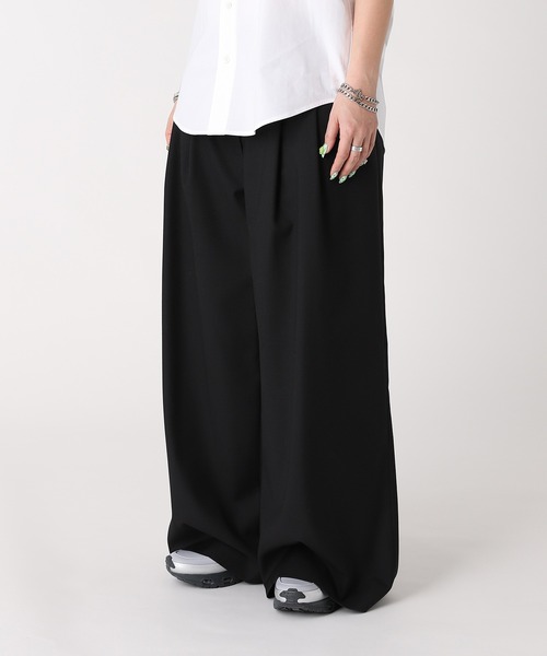forget-me-nots(フォーゲットミーノッツ)の「WIDE TUCK SLACKS FMN-26SS-PT-003(その他パンツ・レディース・チャコールグレー/ブラック・SMALL/MEDIUM)」の8枚目の写真