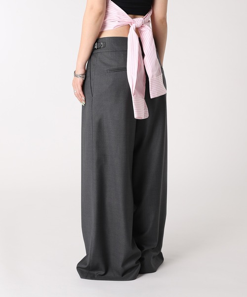 forget-me-nots(フォーゲットミーノッツ)の「WIDE TUCK SLACKS FMN-26SS-PT-003(その他パンツ・レディース・チャコールグレー/ブラック・SMALL/MEDIUM)」の13枚目の写真