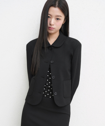 MUSINSA STANDARD WOMAN（ムシンサスタンダードウーマン）の「ウィメンズラウンドカラーショートブレザー[ブラック]（テーラードジャケット）」